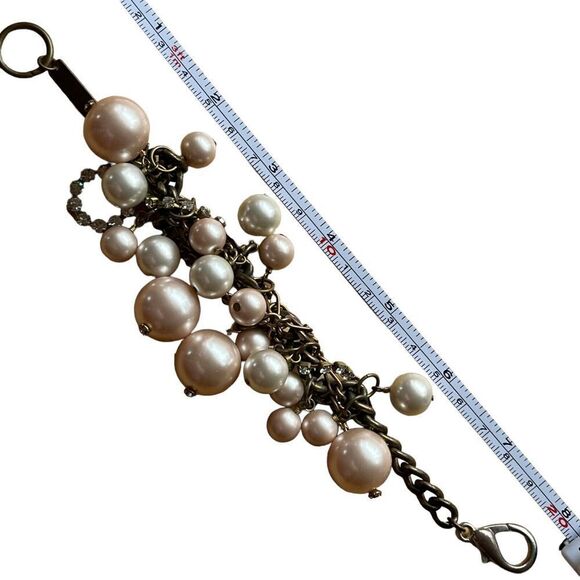 Subversive Pearl Wonder Wrist Chain Bracelet Round Small Crystal Beads Costume - Picture 10 of 10